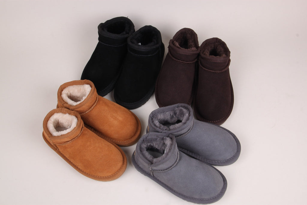 Kinder Schneestiefel aus Leder