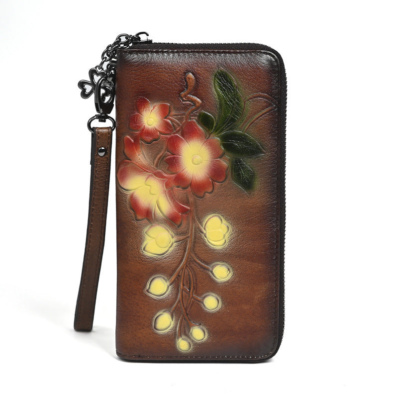 Vintage Zip‑Clutch aus Leder – Bild 2 | LuxeStyle