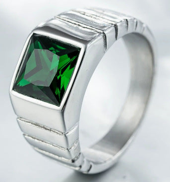 Unisex Retro Stein Ring