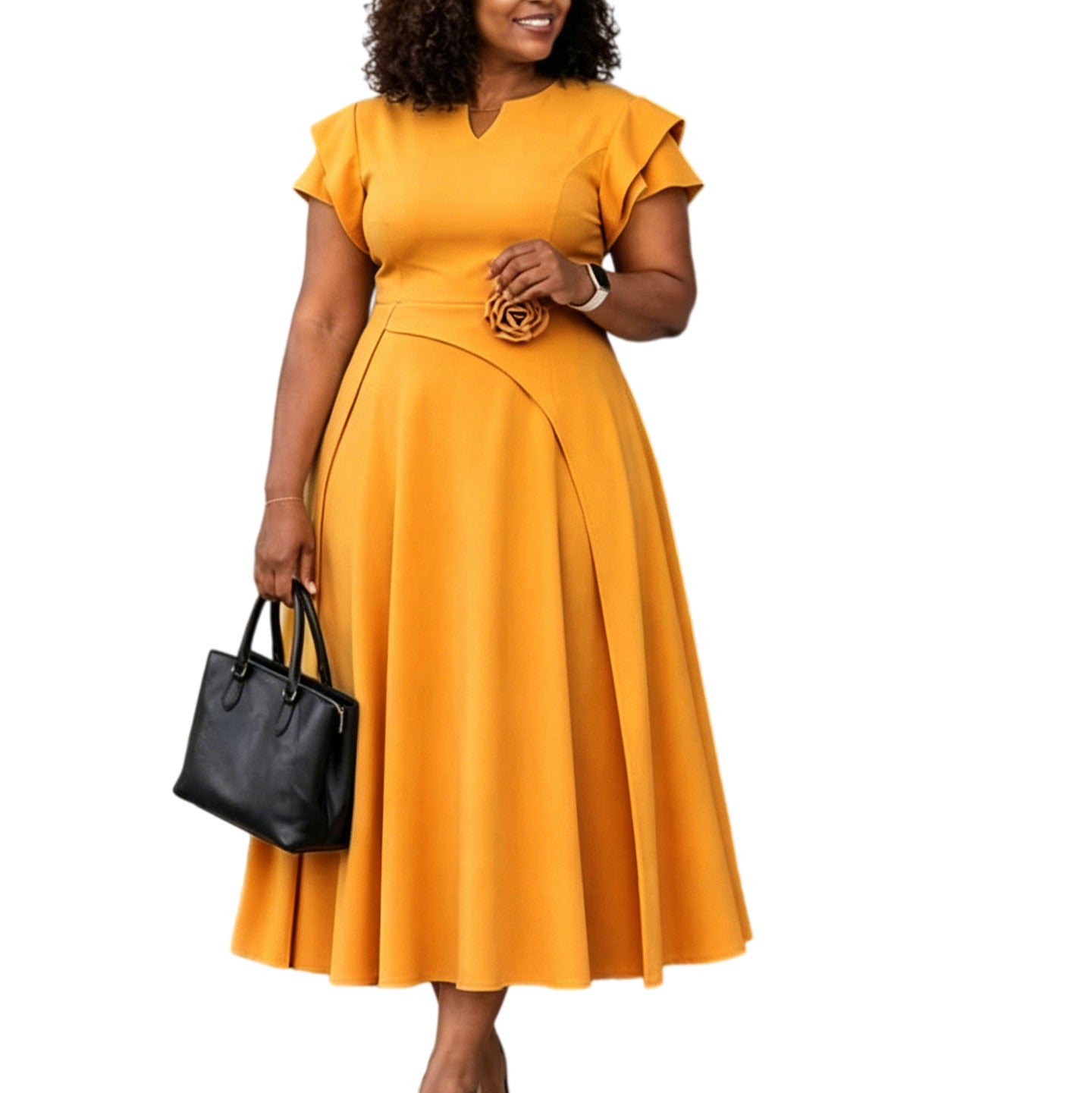 Elegantes Sommerkleid mit Blumenmuster