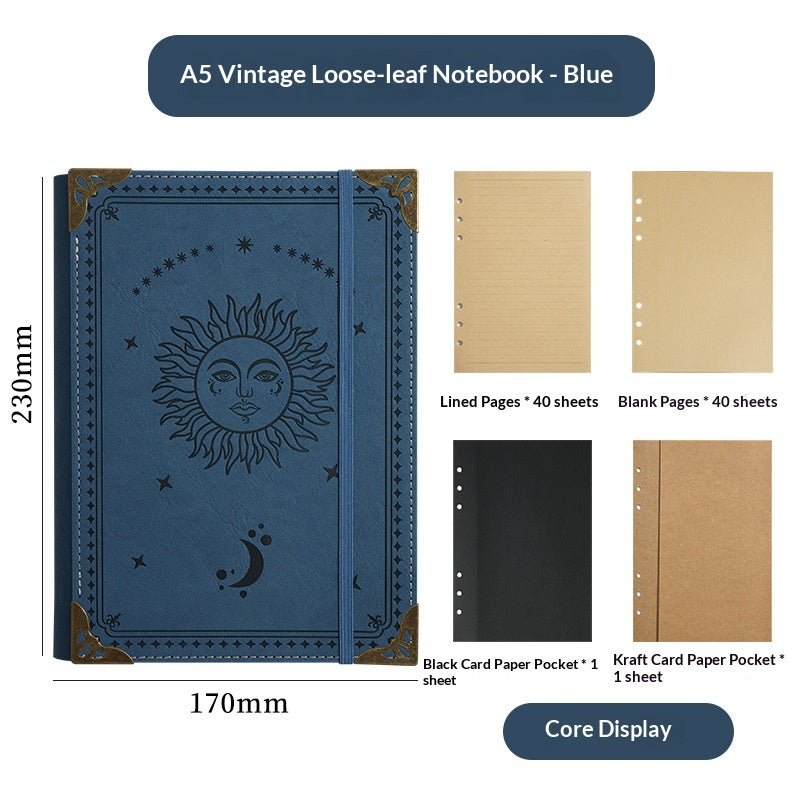 A5 Notizbuch im Retro-Stil