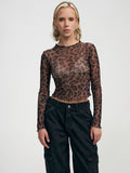 Damen Langarm-Bodysuit mit Herz-Print – Bild 1 | LuxeStyle