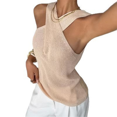 Halterneck-Pullover, Strick, Damen