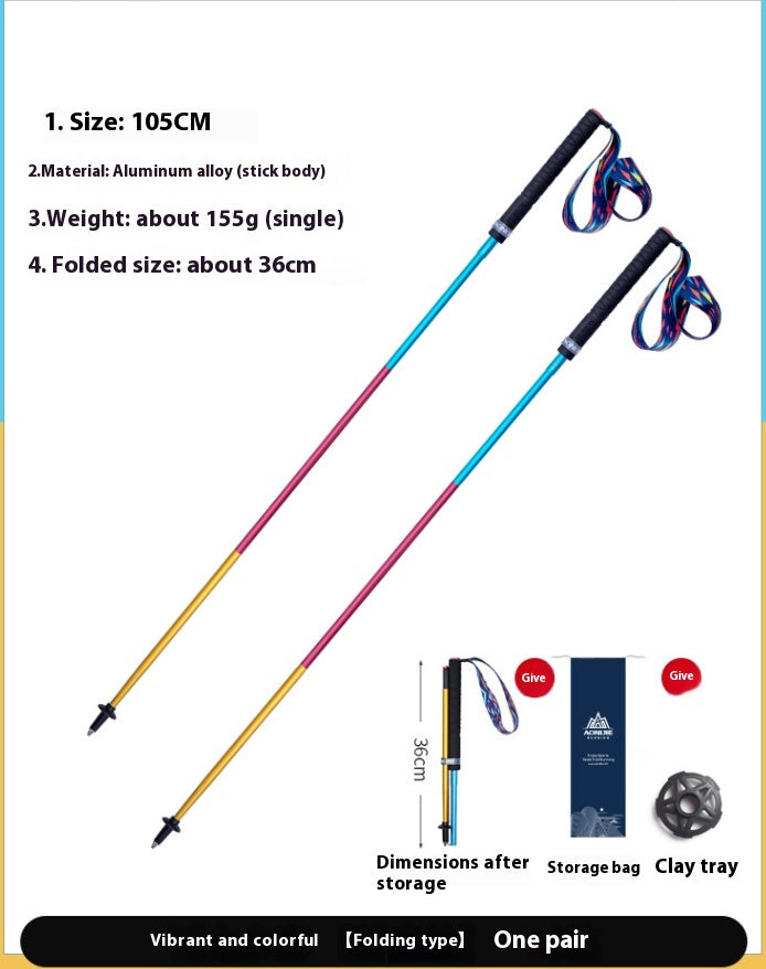 Zusammenklappbarer Carbon-Trekkingstock 110 cm – Bild 12 | LuxeStyle