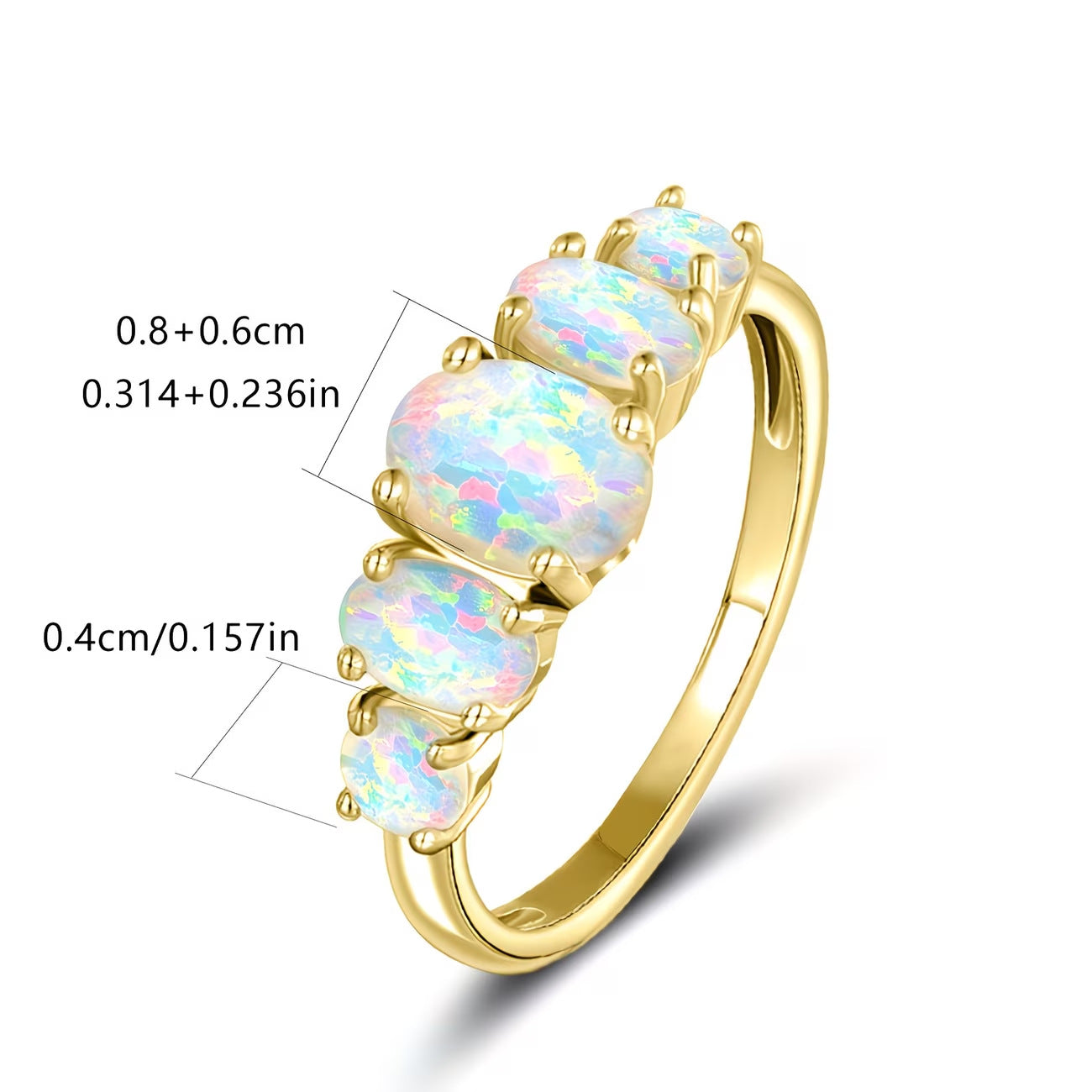Opal Ring Oval Design