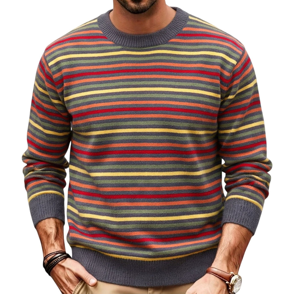 Slim-Fit Pullover mit Streifen – Bild 4 | LuxeStyle