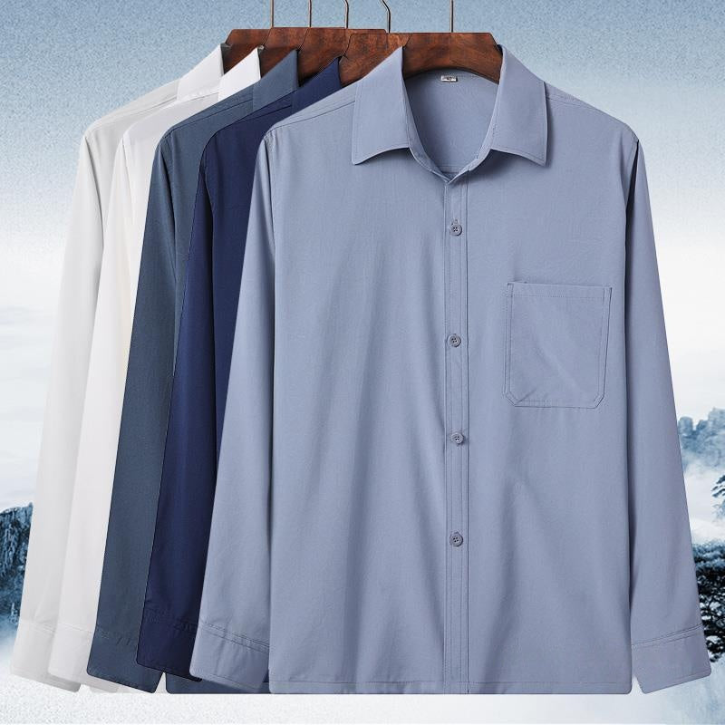 Herren Leinenhemd mit Revers, locker geschnitten – Bild 6 | LuxeStyle