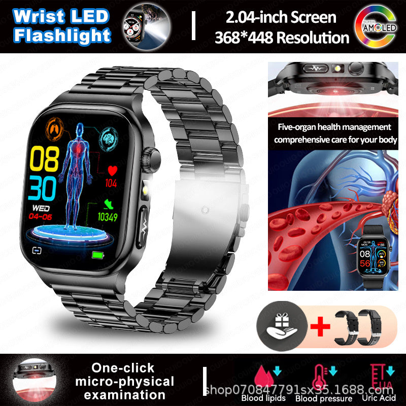Smartwatch mit Bluetooth-Telefonie und Taschenlampe – Bild 10 | LuxeStyle