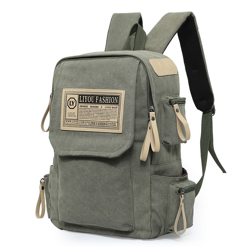 Leinen Freizeit-Sport-Reiserucksack – Bild 3 | LuxeStyle