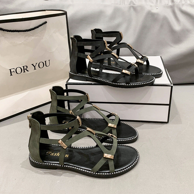 Modische Römersandalen mit Reissverschluss – Bild 11 | LuxeStyle
