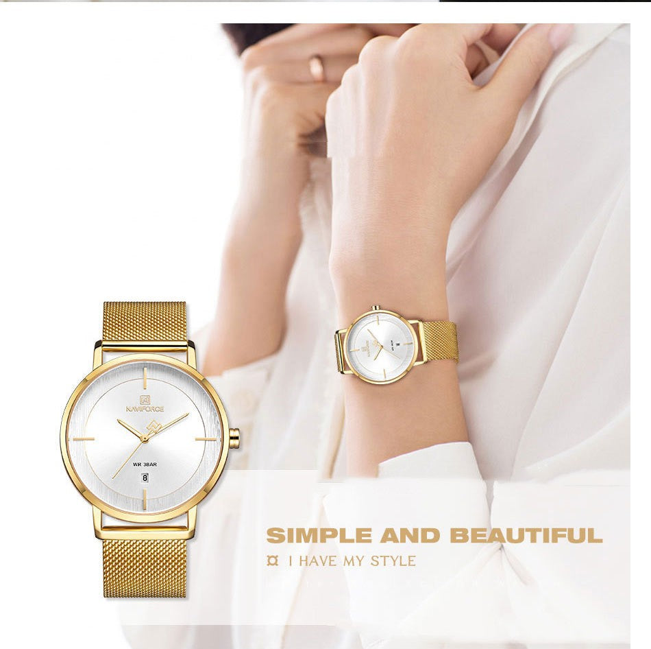 Quarz-Armbanduhr mit Kalenderfunktion