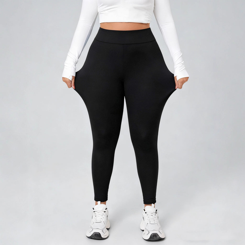 Schwarze Slim-Fit Leggings für Damen