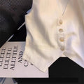 Ärmelloses Cropped-Top im French-Stil