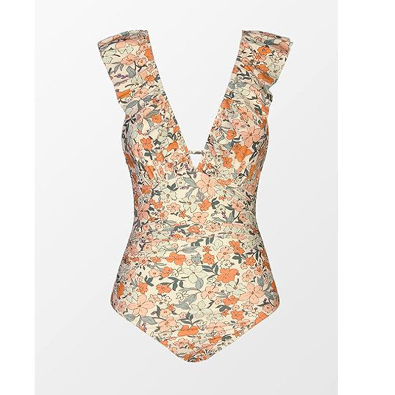 Damen Neckholder Badekleid mit Blumenmuster – Bild 8 | LuxeStyle