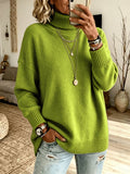 Samtener Rollkragenpullover für Damen