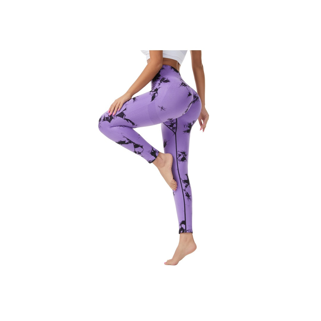 Vier Jahreszeiten Yoga-Hose mit Print