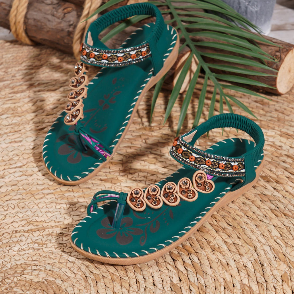 Bohemian Casual Sandalen mit Strass – Bild 7 | LuxeStyle