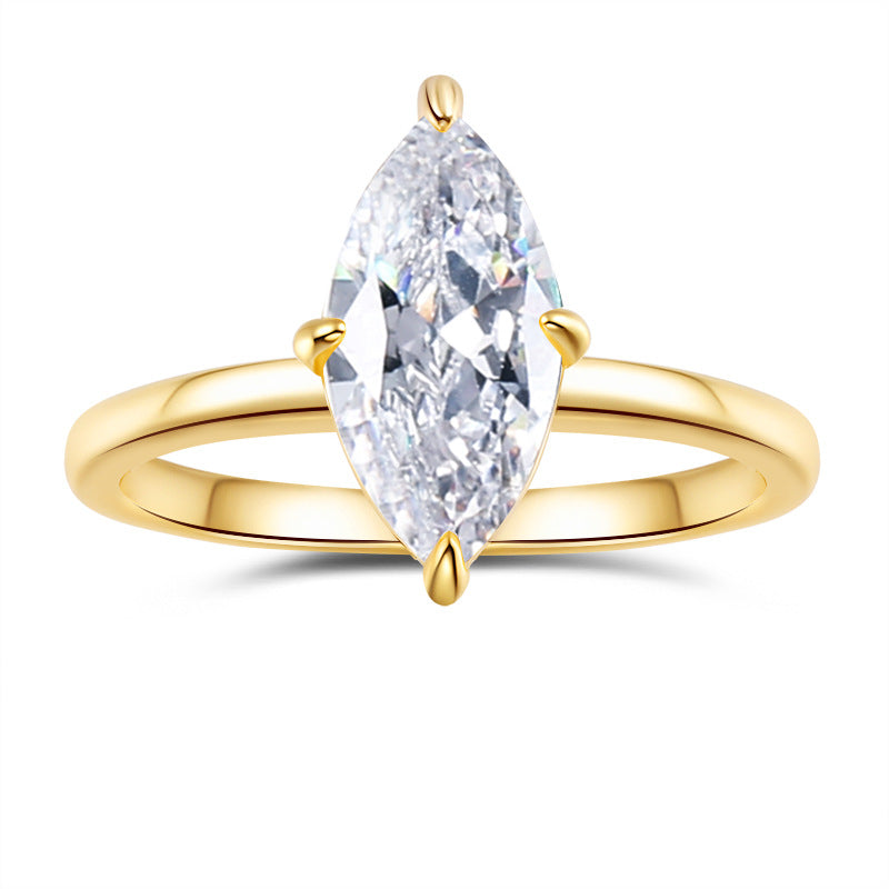 Moissanite Ring aus rhodiniertem 925er Silber – Bild 5 | LuxeStyle