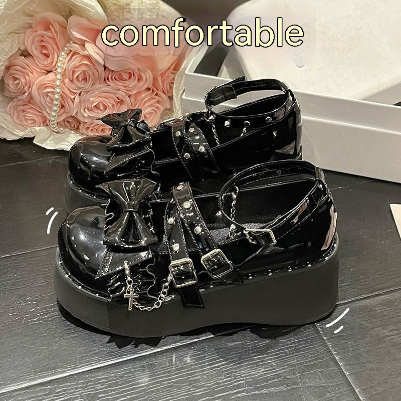 Mary Jane Halbschuhe mit Schleife – Bild 6 | LuxeStyle