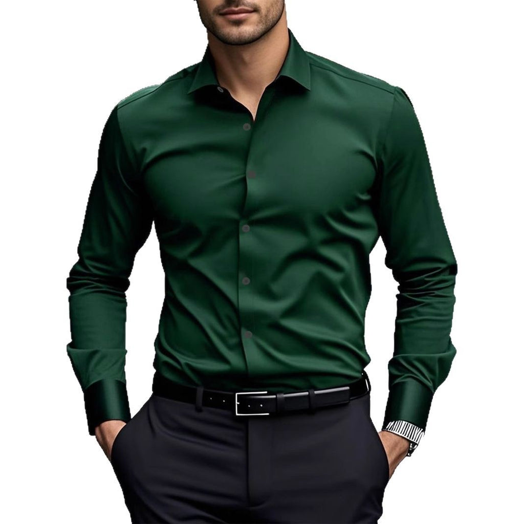 Langarmhemd Slim Fit – diverse Farben – Bild 5 | LuxeStyle