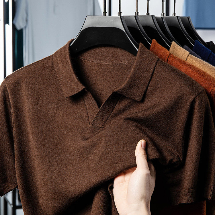Vielseitiges dünnes Sport-Polohemd für Herren – Bild 8 | LuxeStyle