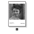 Schwarzes und weisses abstrakes Bild