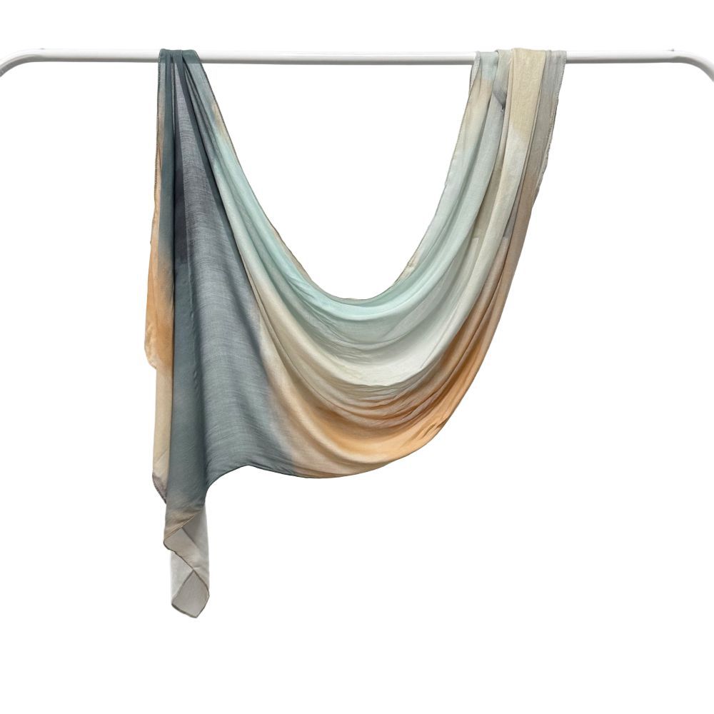 Kopftuch aus Modal-Baumwolle mit Marmor-Print – Bild 5 | LuxeStyle