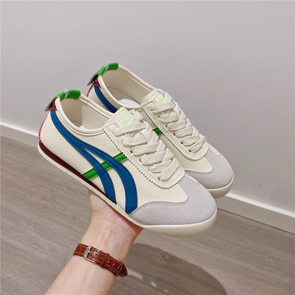 Frauenleder Cortez Schuhe mit atmungsaktivem Mesh