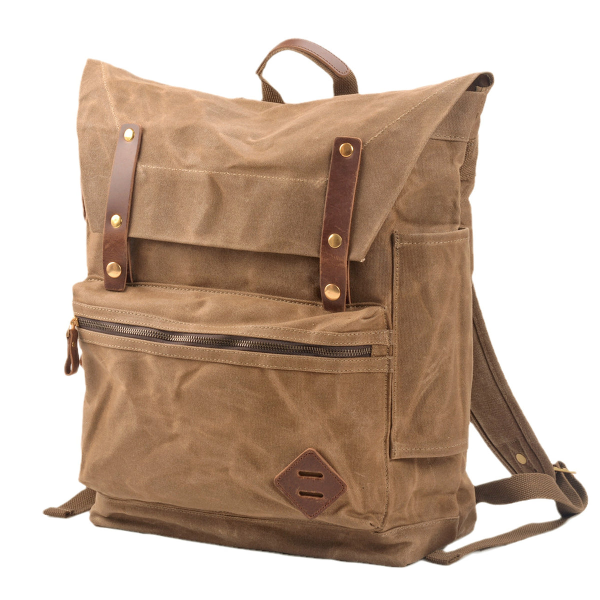 Grosser, wasserdichter Canvas Rucksack – Bild 8 | LuxeStyle