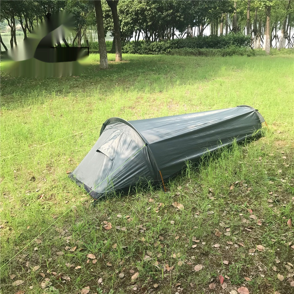 Einpersonenschlafsackzelt 4-Jahreszeiten, Army Green – Bild 4 | LuxeStyle
