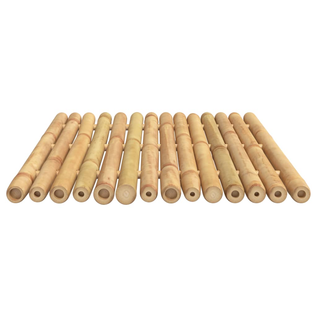 2er-Set Bambus-Badematten
