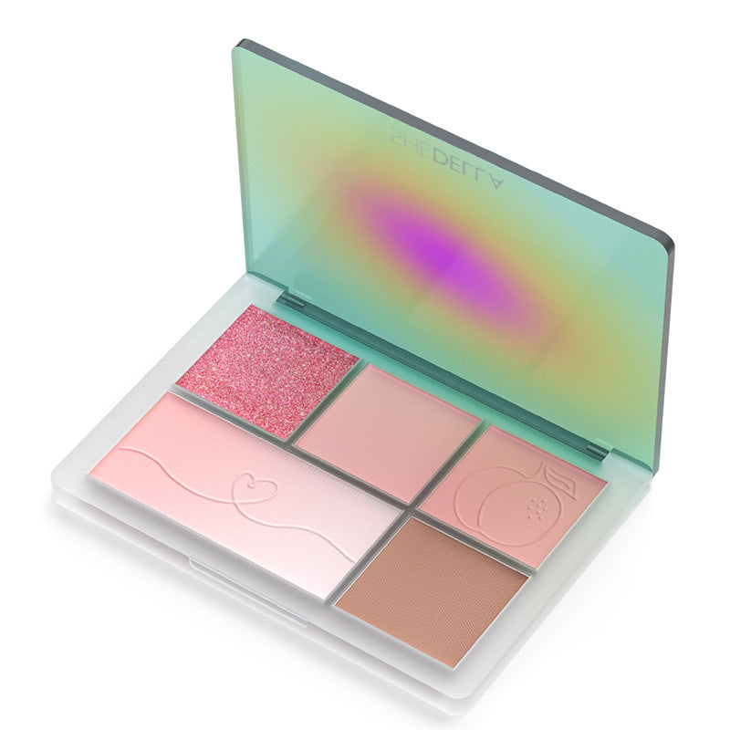 Fünf-Farben-Lidschatten-Palette Matt | LuxeStyle