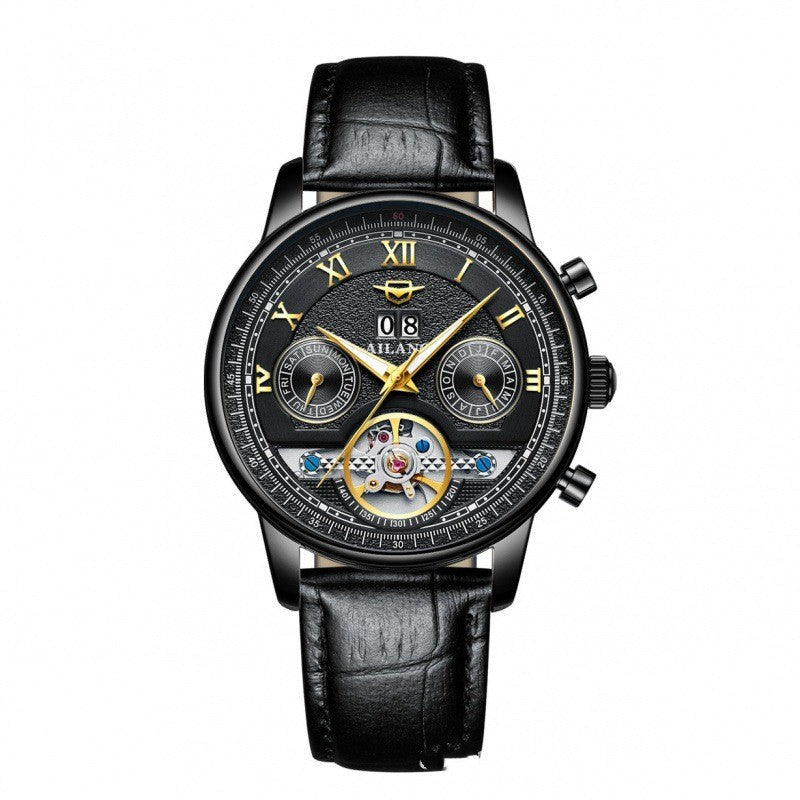 Automatische Mechanische Herrenuhr Sun Moon Stars