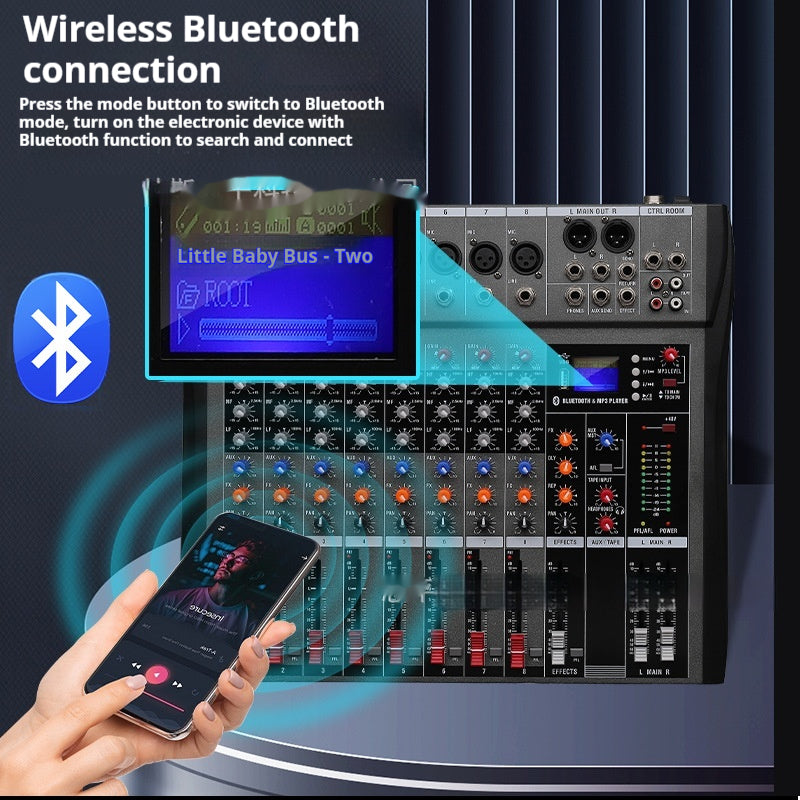 8-Kanal-Mischpult mit USB und Bluetooth – Bild 4 | LuxeStyle