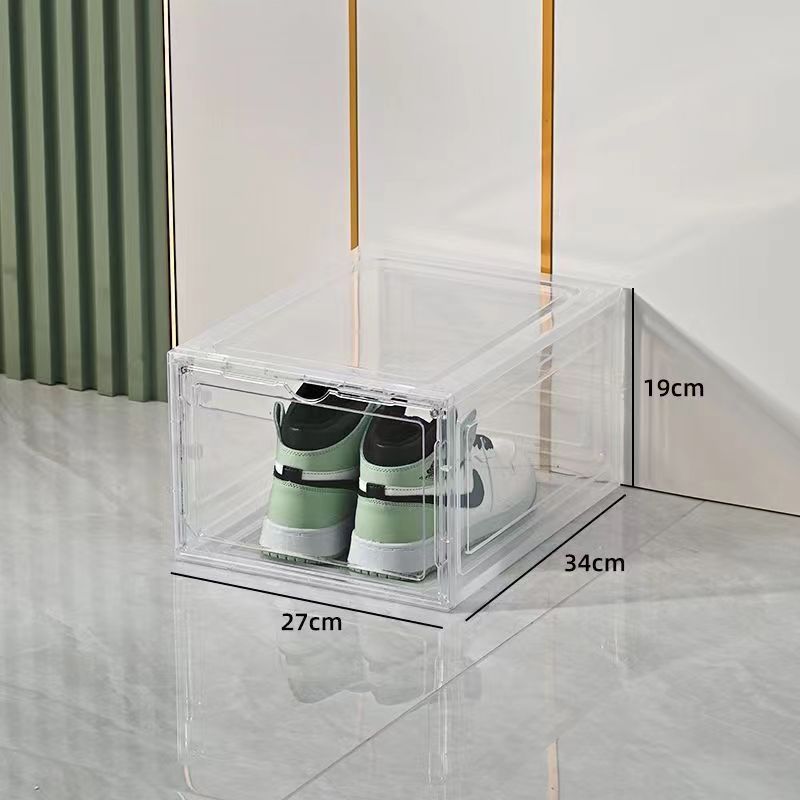 Dicke transparente Schuhbox mit Magnetverschluss