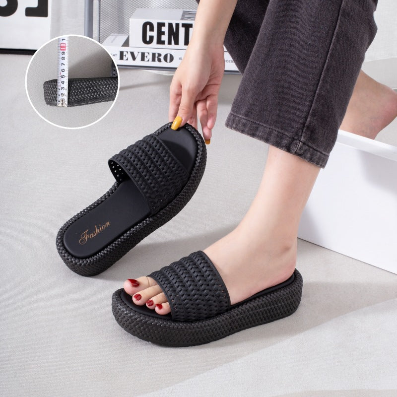 Espadrille Sandalen mit Plateau