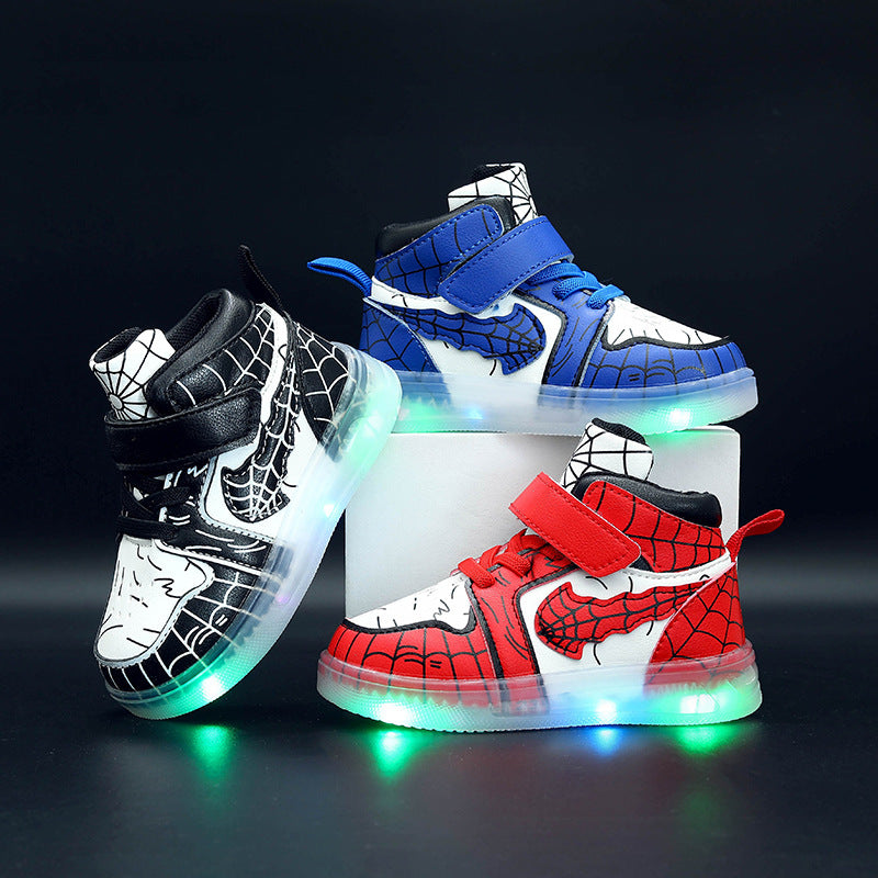 LED-Sneaker aus Lederimitat für Jungen
