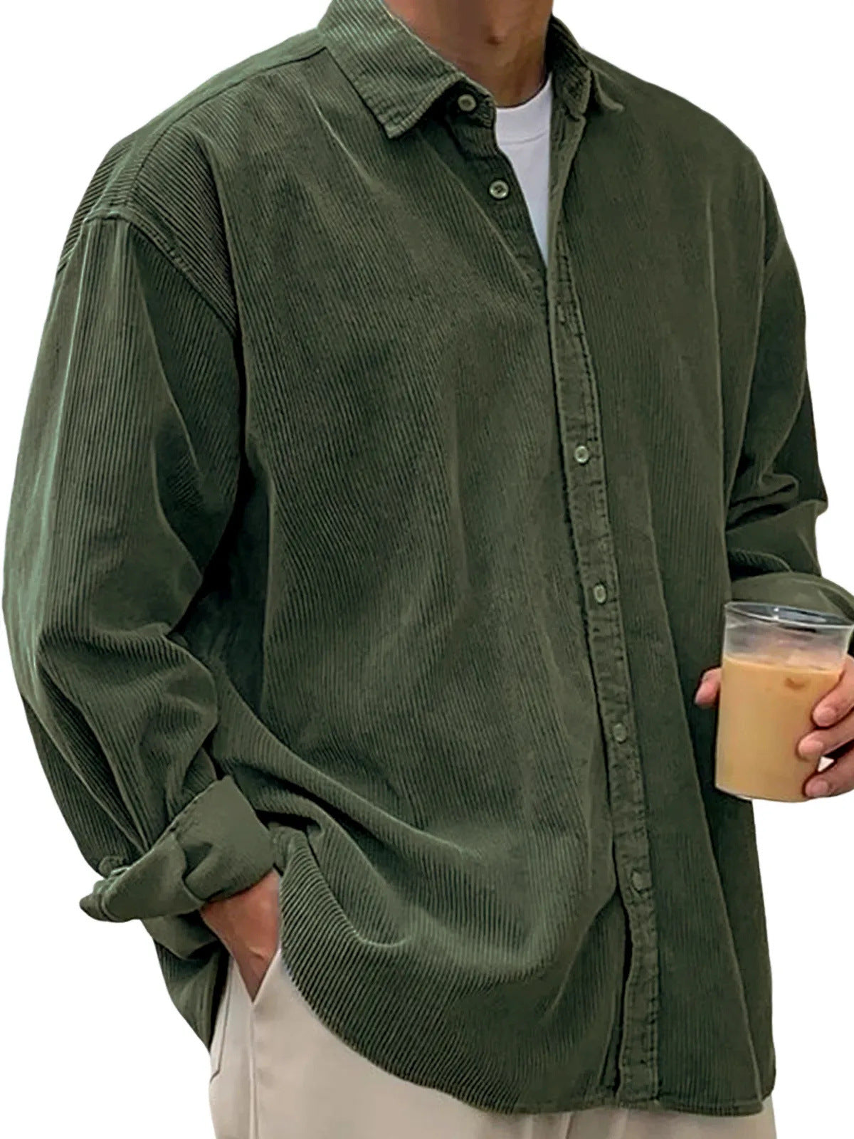Lässige Cord-Hemdjacke für Herren – Bild 14 | LuxeStyle