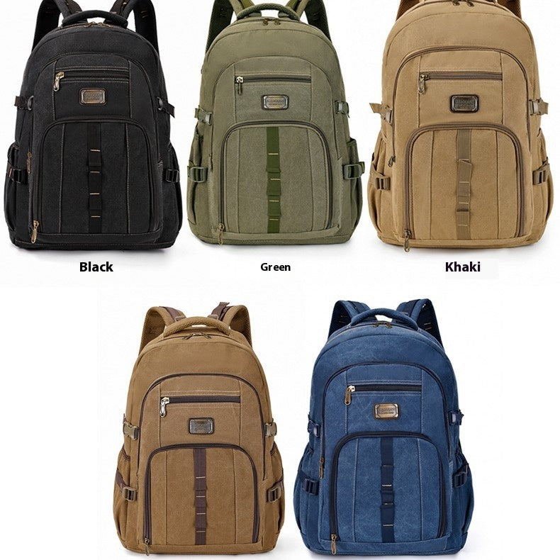 Retro Canvas Rucksack für Reise & Freizeit