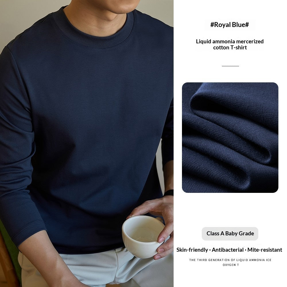 Herren Langarm-Basis-T-Shirt
