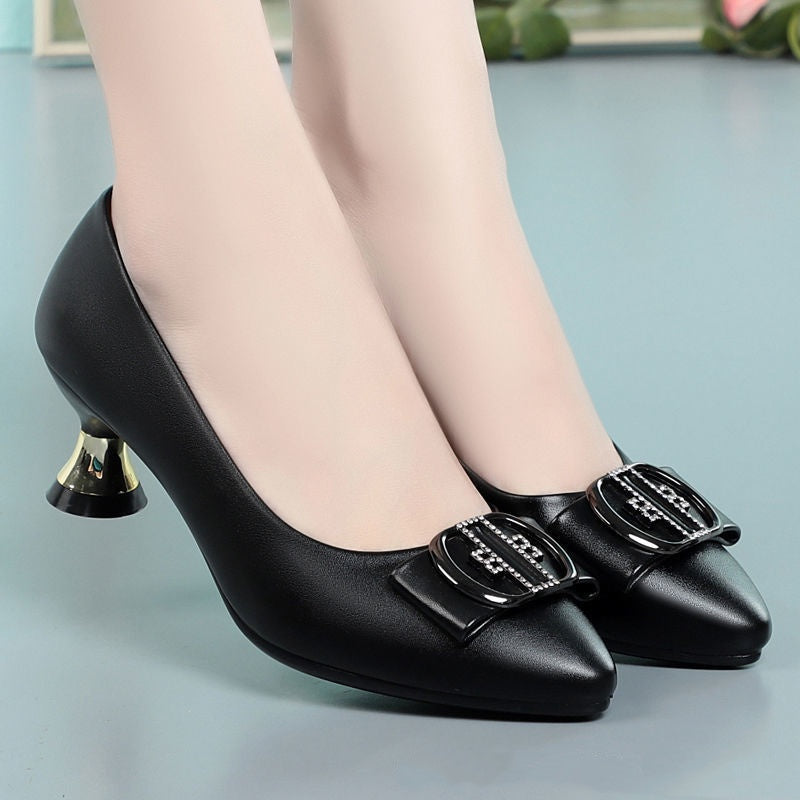 Elegante Leder-Pumps für Frühling und Herbst