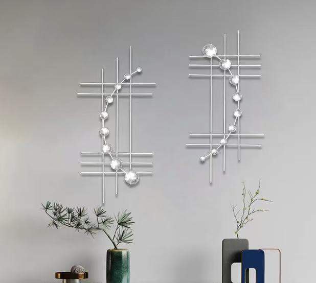 Polygonale Wanddekoration aus Metall – Bild 2 | LuxeStyle