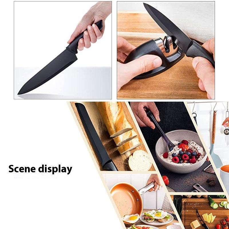 7-teiliges Küchenmesser-Set aus Edelstahl