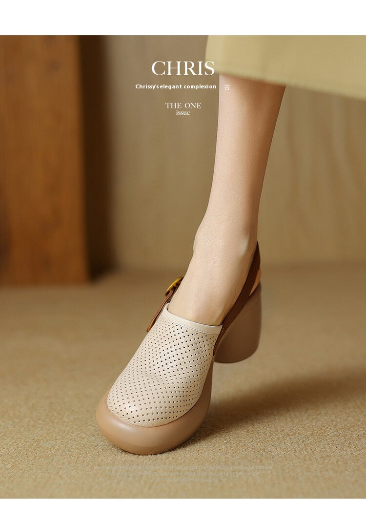 Plateau-Sandalen mit runder Kappe – Bild 14 | LuxeStyle