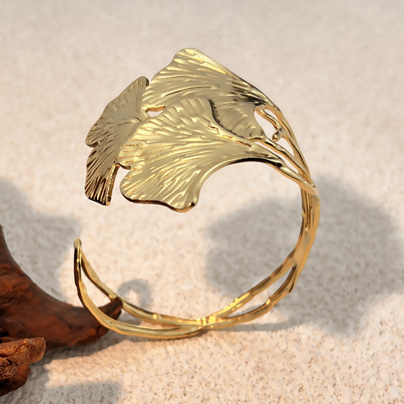 Vintage-Ginkgo-Blatt Armband