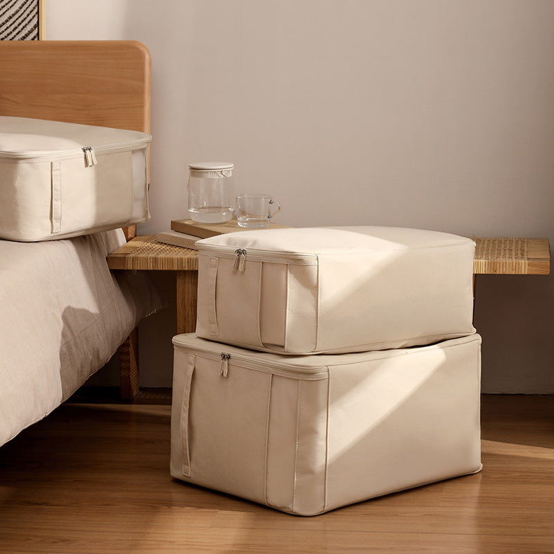 Baumwoll-Leinen-Aufbewahrungsbox mit Sichtfenster – Bild 2 | LuxeStyle