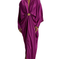 Elegantes Langarm-Kleid mit V-Ausschnitt