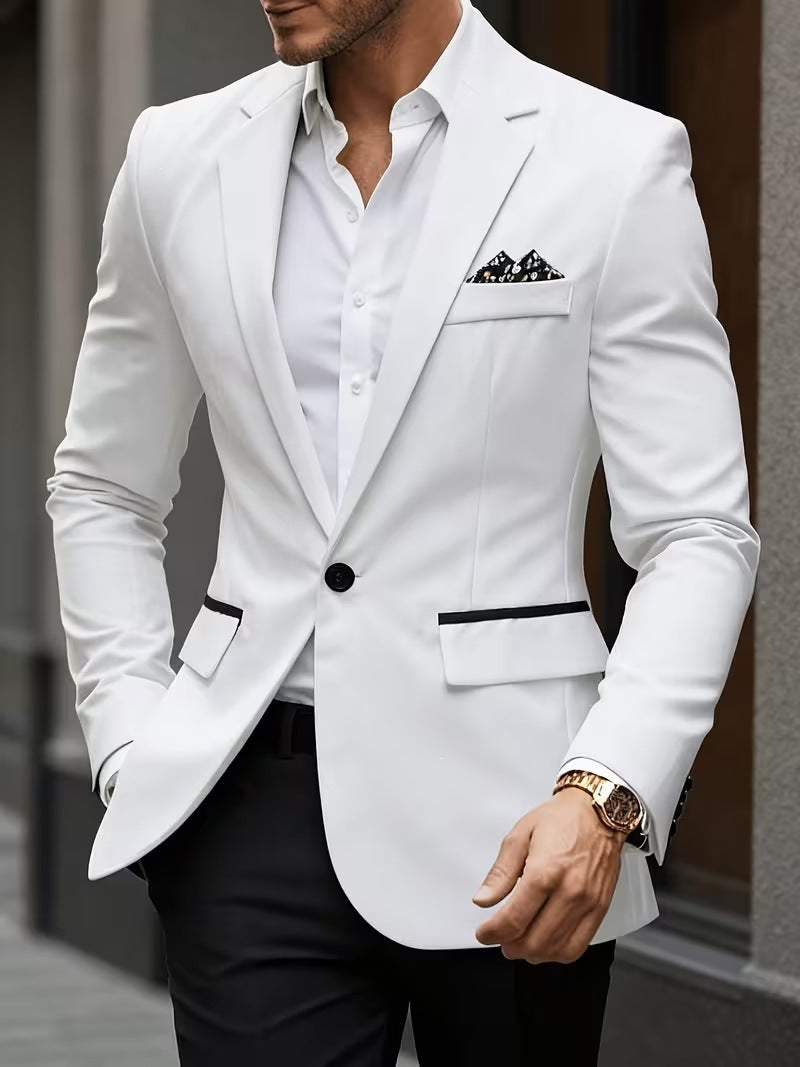 Business-Casual Anzug Color-Block für junge Männer – Ansicht 4