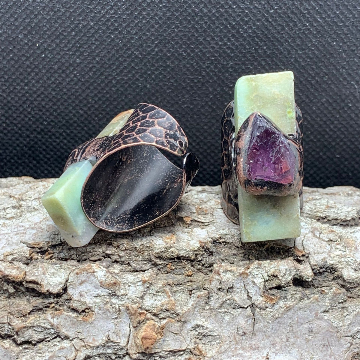 Verstellbarer Ring mit australischer Jade – Bild 2 | LuxeStyle