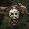 Kreative Holz-Quarzuhr für Herren | LuxeStyle